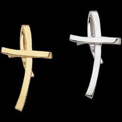 14K White Gold Cross Pendantwhite 