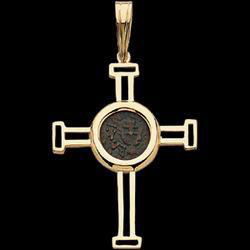 14K Yellow Gold Open Cross Pendantyellow 