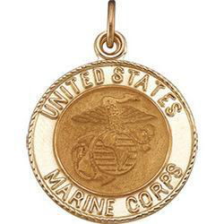 Sterling Silver US Marine Corps Medalsterling 