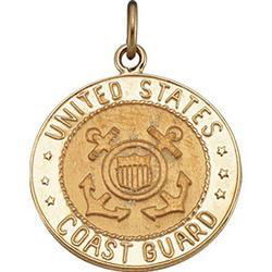 Sterling Silver US Coast Guard Medalsterling 