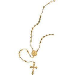 14K Yellow Gold Bead Rosaryyellow 