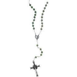 Sterling Silver Aventurine Rosarysterling 