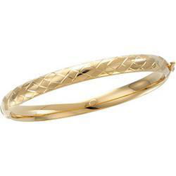 14K Yellow Gold Bangle Braceletyellow 