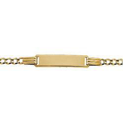 14K Yellow Gold Id Braceletyellow 