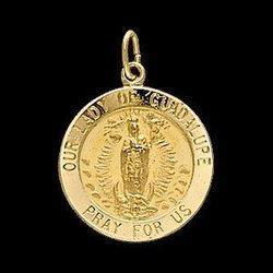 Sterling Silver Lady Of Guadalupe Medalsterling 