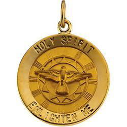 14K Yellow Gold Holy Spirit Medalyellow 