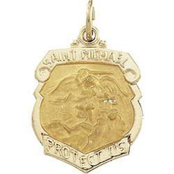 Sterling Silver St. Michael Medal Pendantsterling 