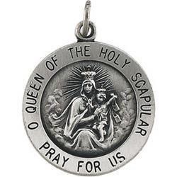 Sterling Silver Scapular Medalsterling 