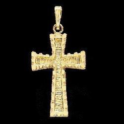 14K Yellow Gold Cross Pendantyellow 