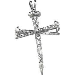 14K White Gold Cross Pendantwhite 