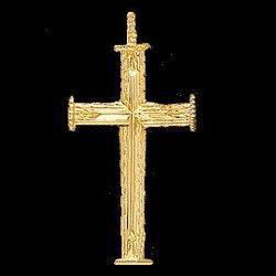 14K White Gold Cross Pendantwhite 