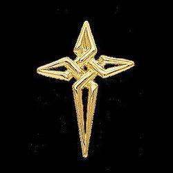 14K White Gold Cross Pendantwhite 