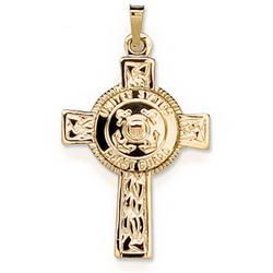 Sterling Silver US Coast Guard Cross Pendantsterling 