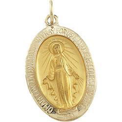 14K Yellow Gold Miraculous Medalyellow 