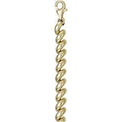 14K Yellow Gold Hollow Fashion Bracelet - 7 inchesyellow 