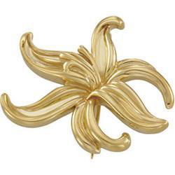 14K Yellow Gold Metal Fashion Broochyellow 