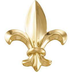 14K Yellow Gold Fleur De Lis Broochyellow 