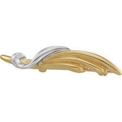 14K Two Tone Gold Broochtwo 