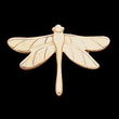 14K Yellow Gold The Dragonfly Brooch