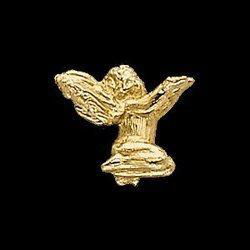 14K Yellow Gold Kneeling Angel Lapel Pinyellow 