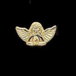 14K White Gold Praying Angel Lapel Pinwhite 