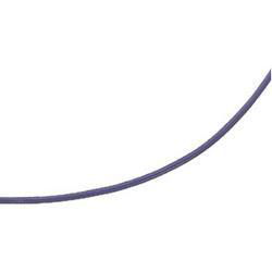 Sterling Silver Violet Leather Chain - 7 inchessterling 