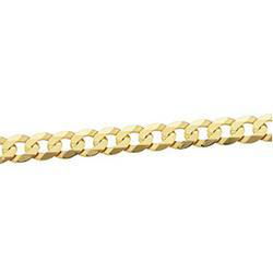 14K Yellow Gold Curb Chain - 7 inchesyellow 