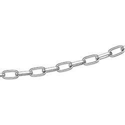 14K White Gold Oval Link Chain - 7 incheswhite 