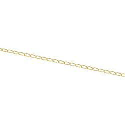 14K Yellow Gold Solid Curb Chain - 7 inchesyellow 