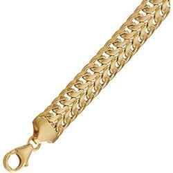 14K Yellow Gold Hollow Sanduza/Bombe Bracelet - 7 inchesyellow 