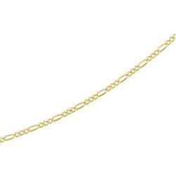 14K Yellow Gold Solid Figaro Chain - 7 inchesyellow 