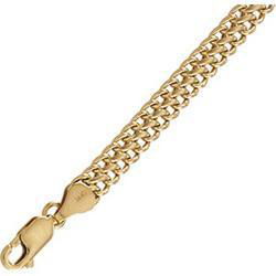 14K Yellow Gold Hollow Fashion Bracelet - 7 inchesyellow 