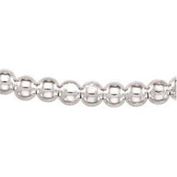 Sterling Silver Hollow Bead Chain - 7 inchessterling 