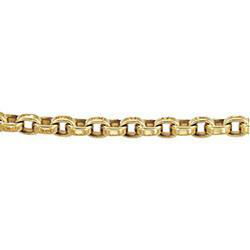 14K Yellow Gold Belcher-Cable Flat Wire Chain - 8 inchesyellow 