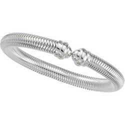 Sterling Silver Hollow Snake Bracelet - 7.5 inchessterling 