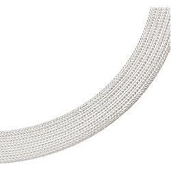Sterling Silver Hollow Fox Mesh Chain - 8 inchessterling 