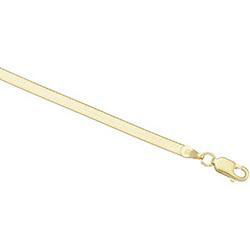 14K Yellow Gold Solid Flexible Herringbone - 7 inchesyellow 