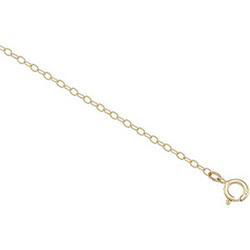 14K Yellow Gold Lasered Titan Gold Cable Chain - 7 inchesyellow 