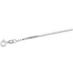 14K White Gold Box Chain - 7 incheswhite 