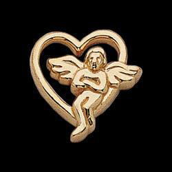 14K Yellow Gold Angel Lapel Pinyellow 