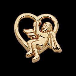 14K Yellow Gold Angel Lapel Pinyellow 