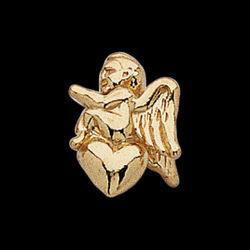 14K Yellow Gold Angel Lapel Pinyellow 