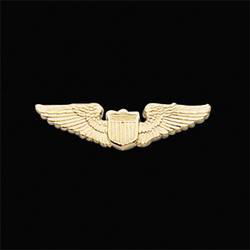 14K White Gold Us Army Aviator Lapel Pinwhite 