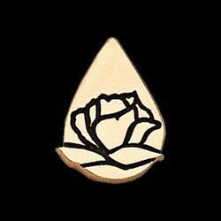 14K Yellow Gold Memorial Tear Lapel Pinyellow 
