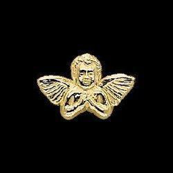 14K Yellow Gold Praying Angel Lapel Pinyellow 