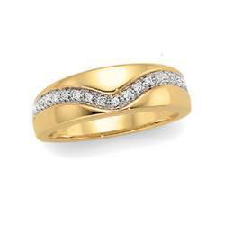 14K Yellow Gold Diamond Bridal Engagement Ringyellow 