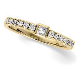 14K Yellow Gold Diamond Bridal Engagement Ringyellow 