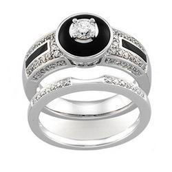 14K White Gold Diamond Bridal Engagement Ringwhite 