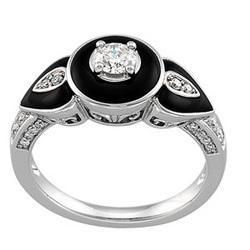 14K White Gold Diamond Bridal Engagement Ringwhite 