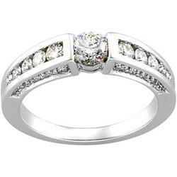 14K Yellow Gold Diamond Bridal Engagement Ringyellow 